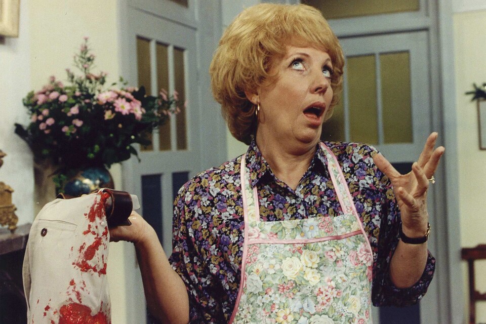 Mien dobbelsteen, een van de bekendste huishoudelijke hulpen uit de jaren 80 die een de serie zeg eens aaa schitterde