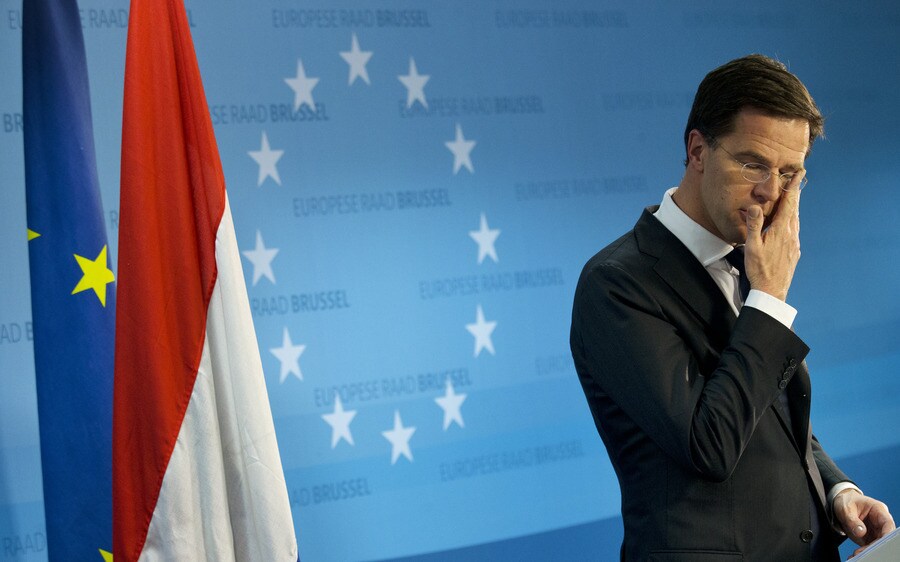 Premier Rutte in Brussel.