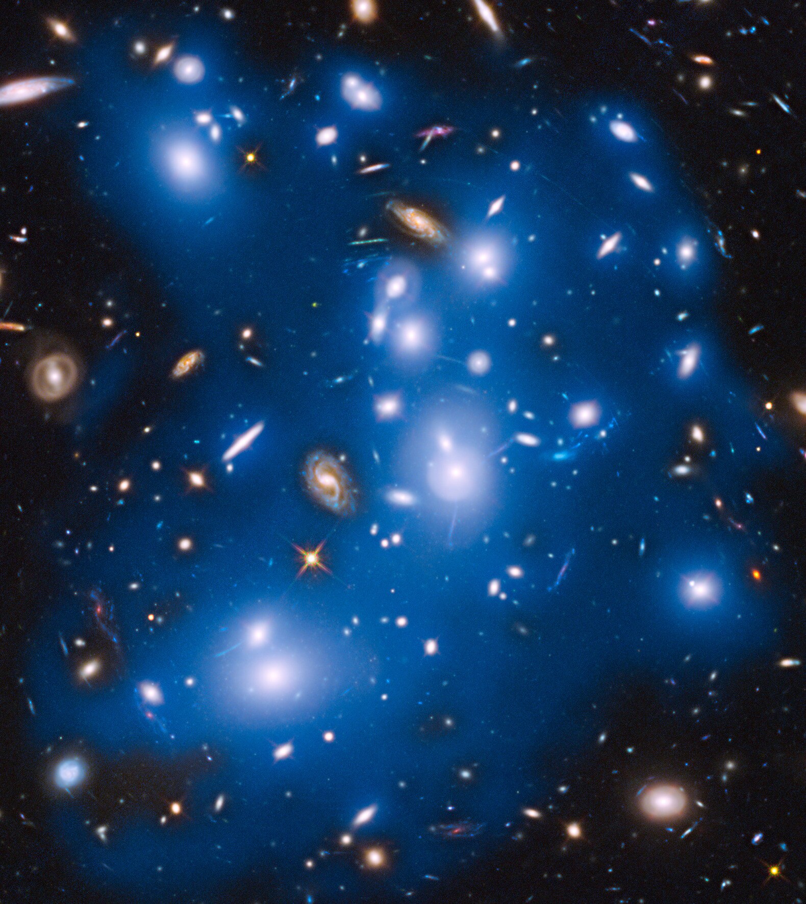 Ruimtetelescoop spot 'spooklicht' van verwoeste sterrenstelsels