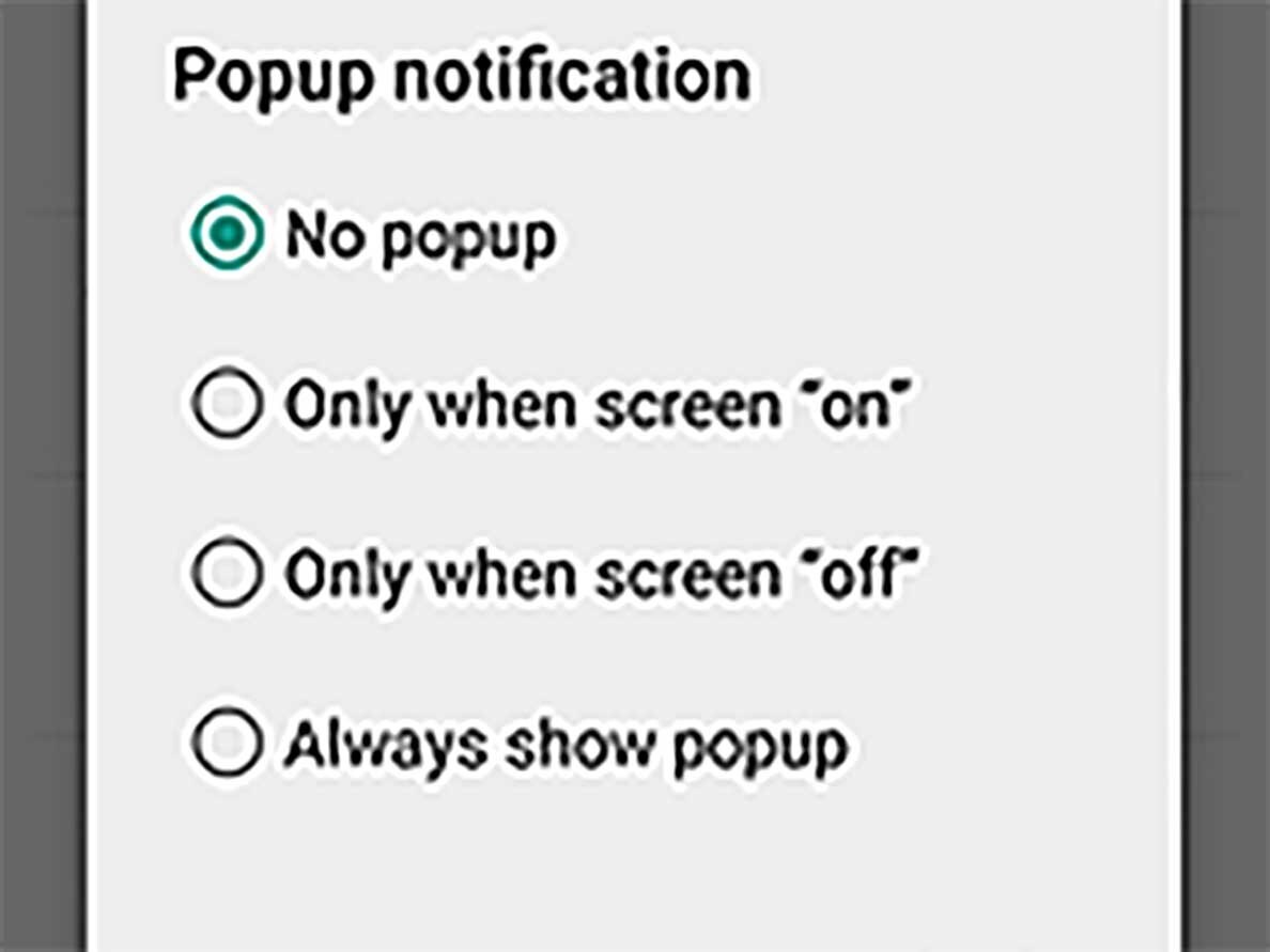 Popup-notificaties instellen.
