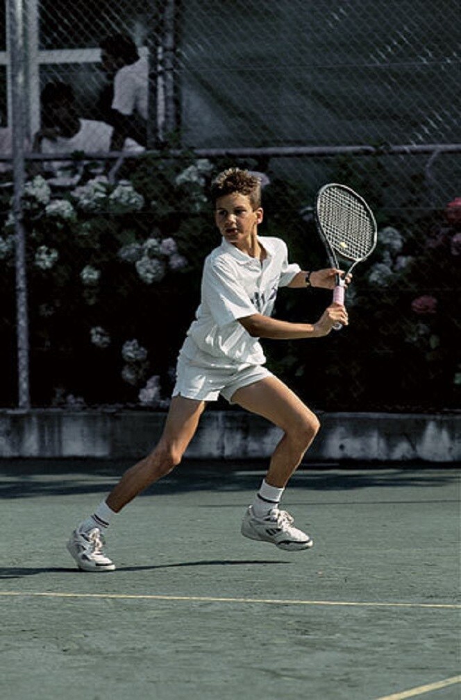 Een jonge Roger Federer.