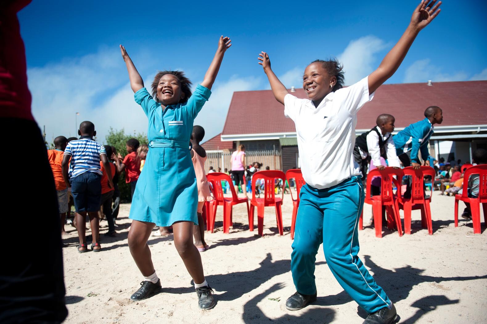 Vrijwilligerswerk Grandmothers Against Poverty and Aids (GAPA) in Kaapstad.
