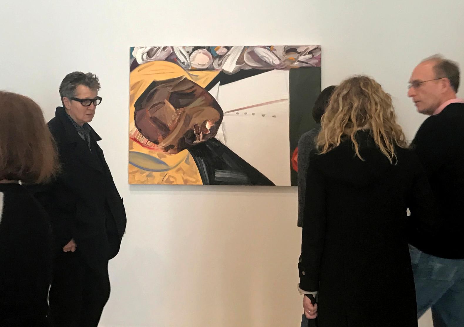 Rel Rond Schilderij In Whitney Museum Mag Witte Kunstenaar Zwarte Pijn   Open Casket Van Dana Schutz