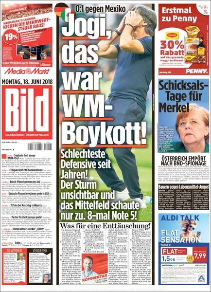 Duitse media genadeloos na verlies op WK: ‘Wat Duitsland tegen Mexico liet zien was een wereldkampioen onwaardig’