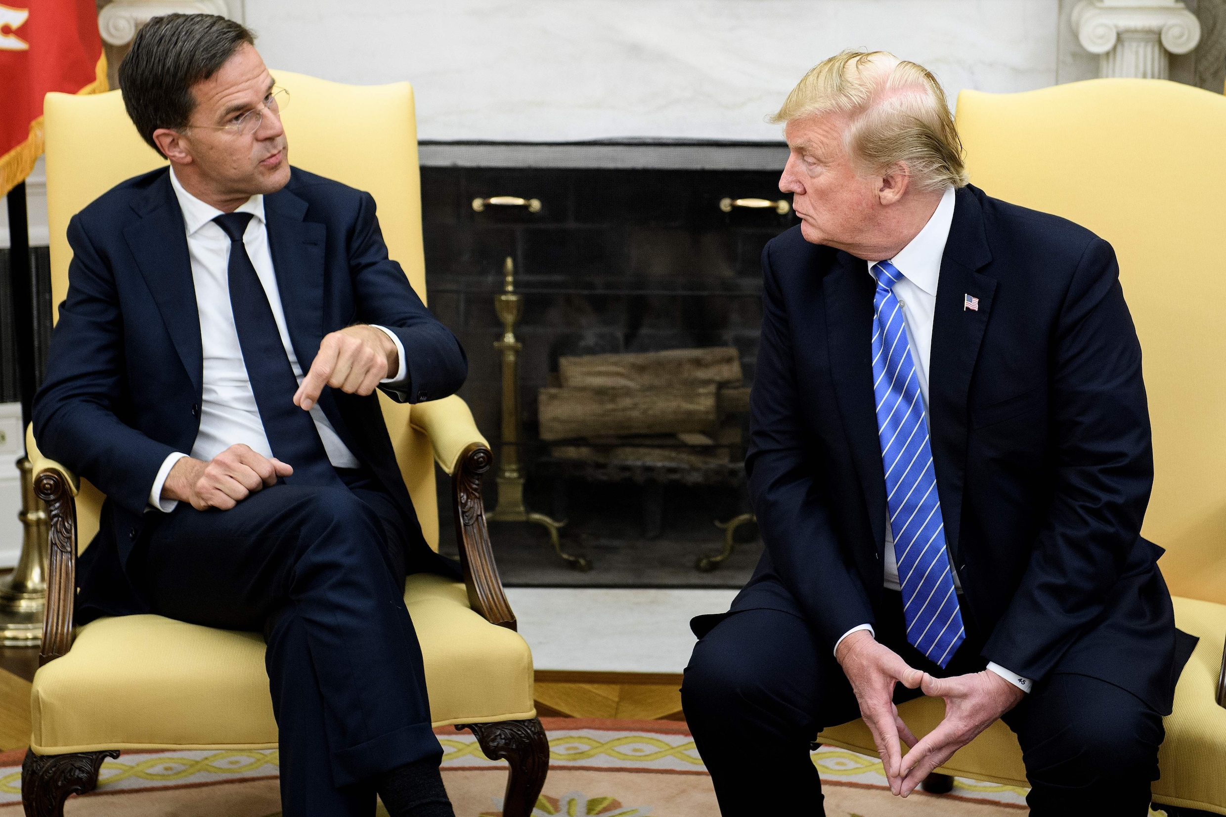Ruttes ‘no’ gaat de wereld over: ‘Hij zegt het Trump recht in zijn ...