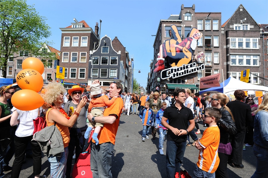 Koninginnedag in Amsterdam