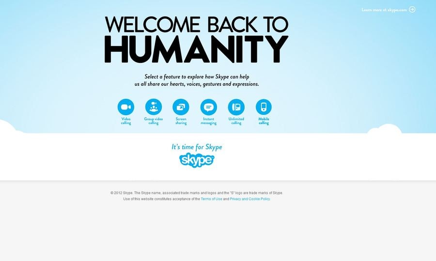 Skype valt Facebook en Twitter aan: Welkom terug bij de menselijkheid