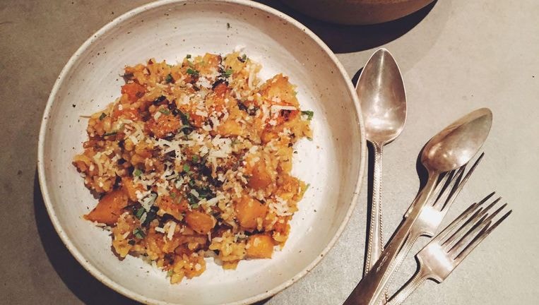Risotto met pompoen