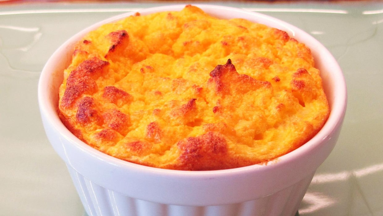 Surinaamse pompoensoufflé met kaas
