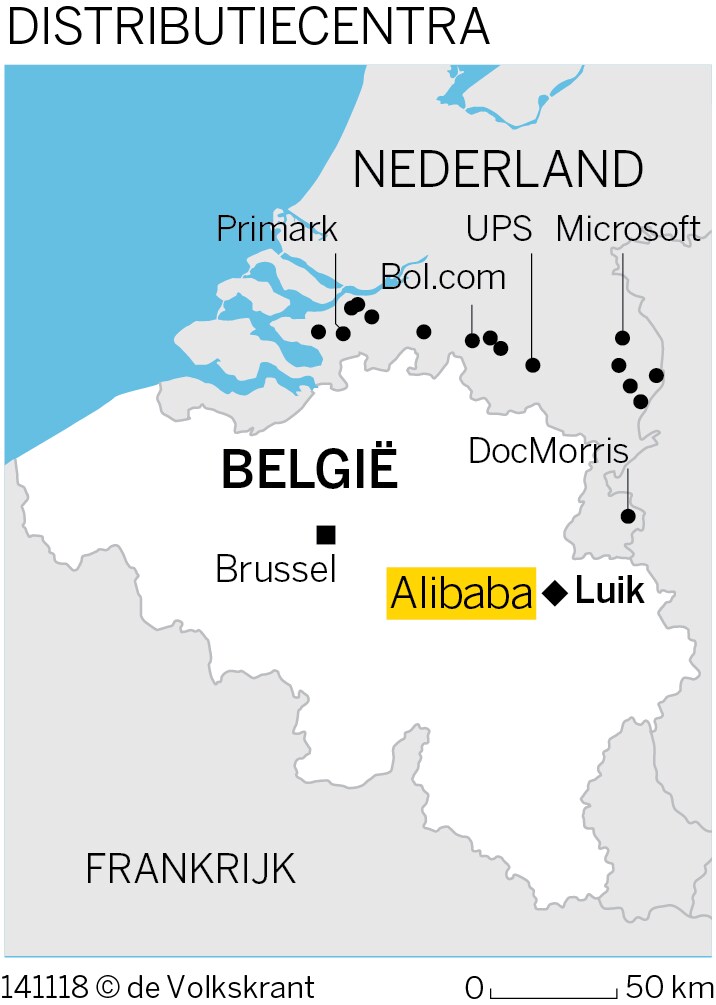 Nederland vist achter het net: Belgen krijgen ‘megadistributiecentrum’ Alibaba