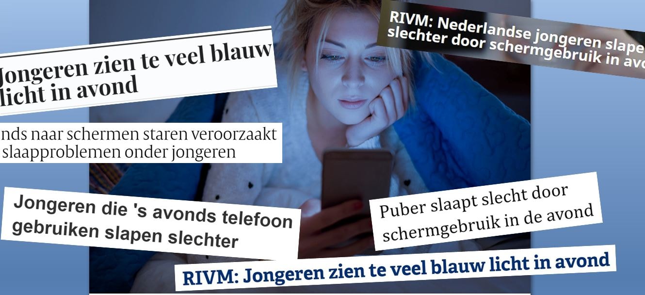 Nee, het blauwe licht van uw schermpjes is níét wat u wakker houdt