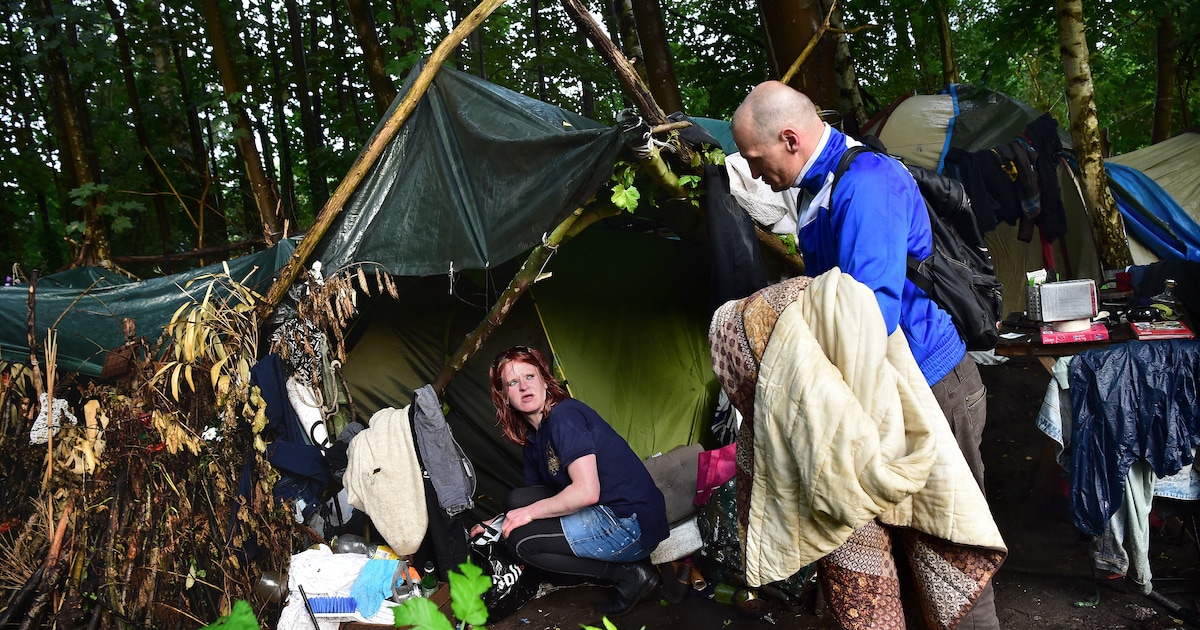 Al jaren in een tentje in het bos: ghb-verslaafden zijn ‘te gevaarlijk’ voor de nachtopvang