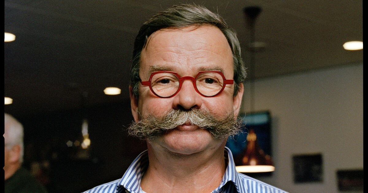 Deze snor past perfect bij het voorzitterschap van het Gilde St.-Jan Baptista in Leenderstrijp