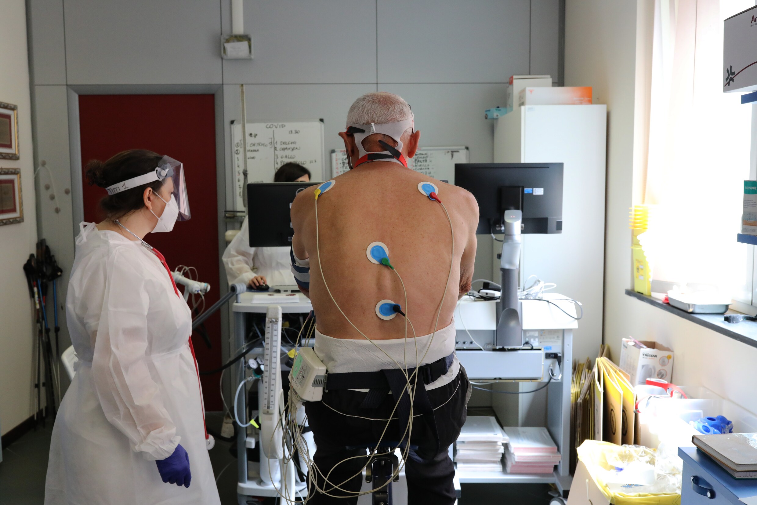 Het revalidatieproces van een coronapatiënt in Genua