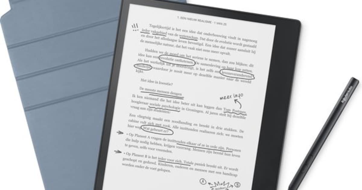 De Kobo Elipsa is een ereader waarop je kunt schrijven. Dat werkt niet erg lekker de Volkskrant