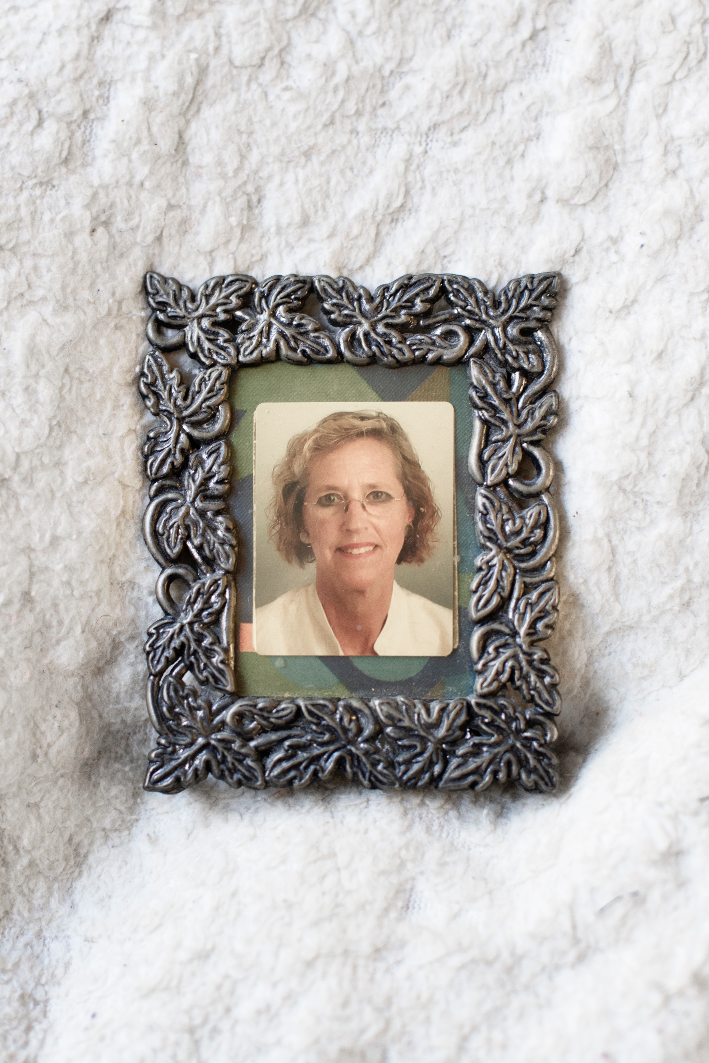 Foto van Tineke, de overleden vrouw van Wim van Dijk.