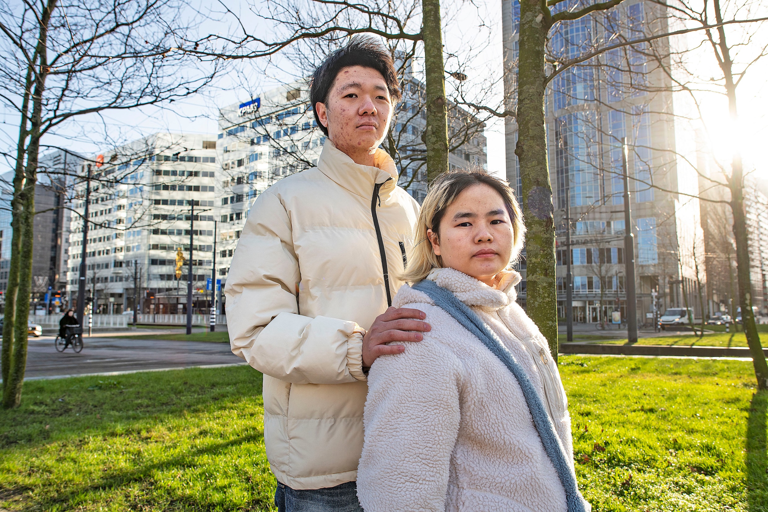 Wang Jingyu en Wu Huan, Chinees paar dat al ruim twee jaar op de vlucht is voor de lange arm van China.