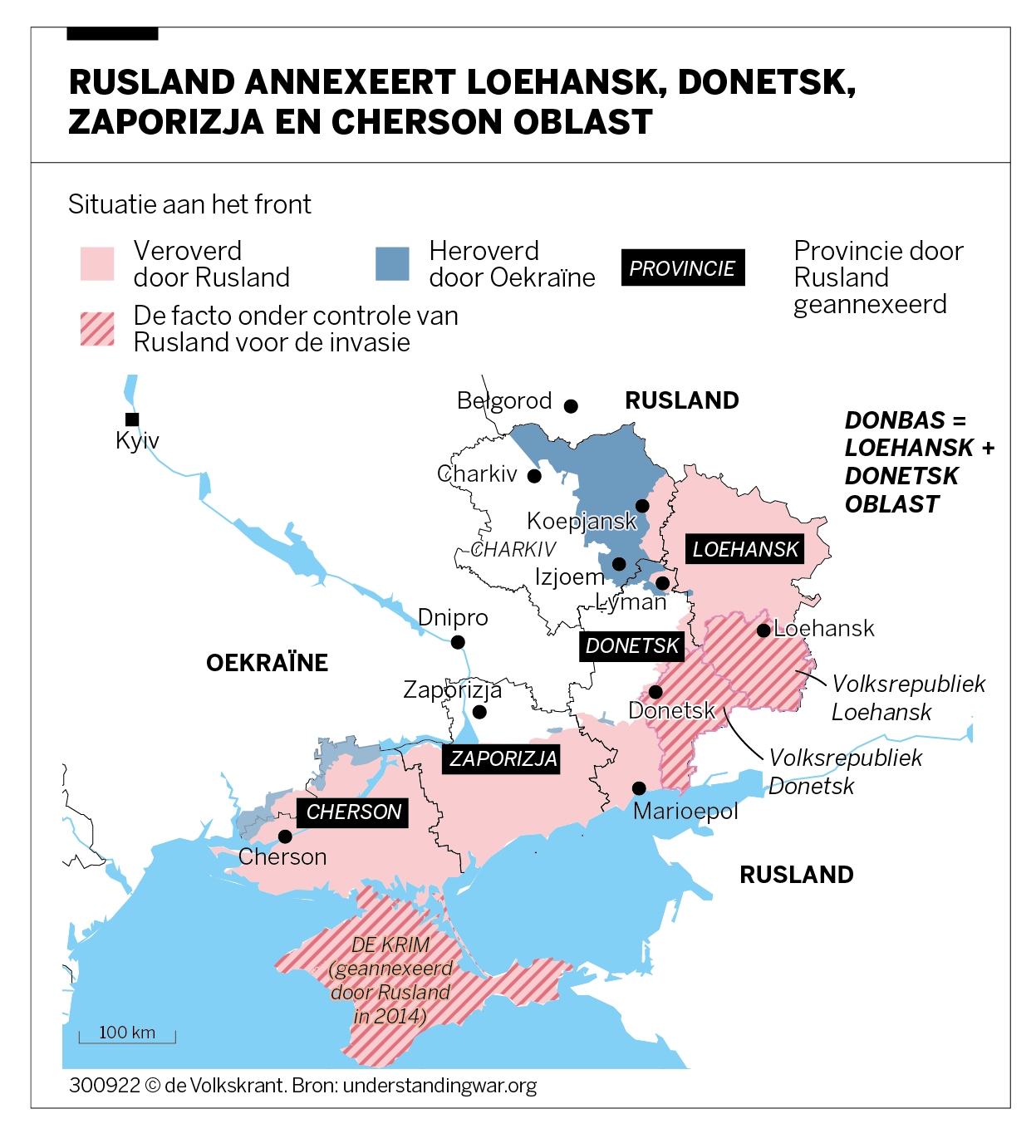 Rusland annexeert vier Oekraïense provincies na zogenaamde referenda ...