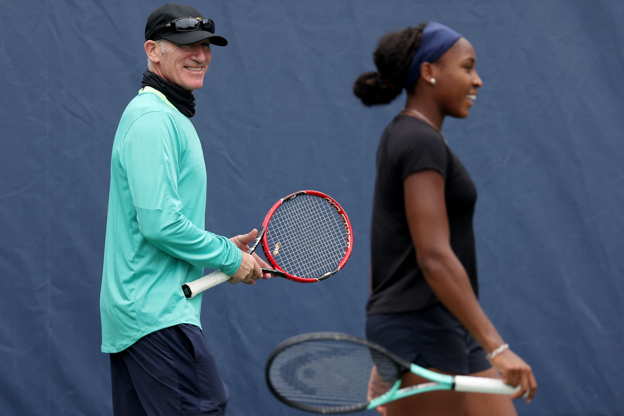 Finale US Open lonkt voor Coco Gauff, gesteund door coach Brad Gilbert | de  Volkskrant