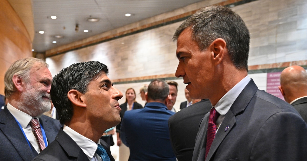 Sánchez and Sunak clash at the summit of European unity