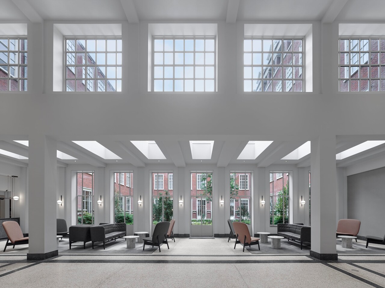 Interieur van het stadhuis van Leiden, ontworpen door Office Winhov.