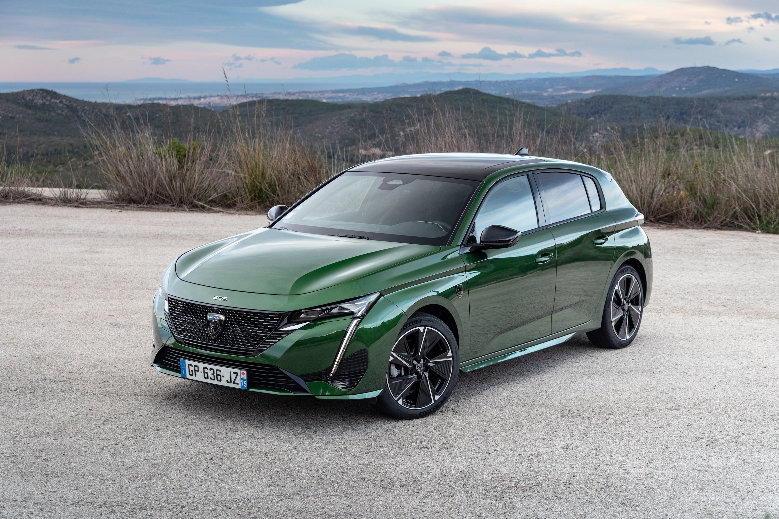 De Peugeot e-308 is een spectaculair mooie, doordachte auto, geheel in ...