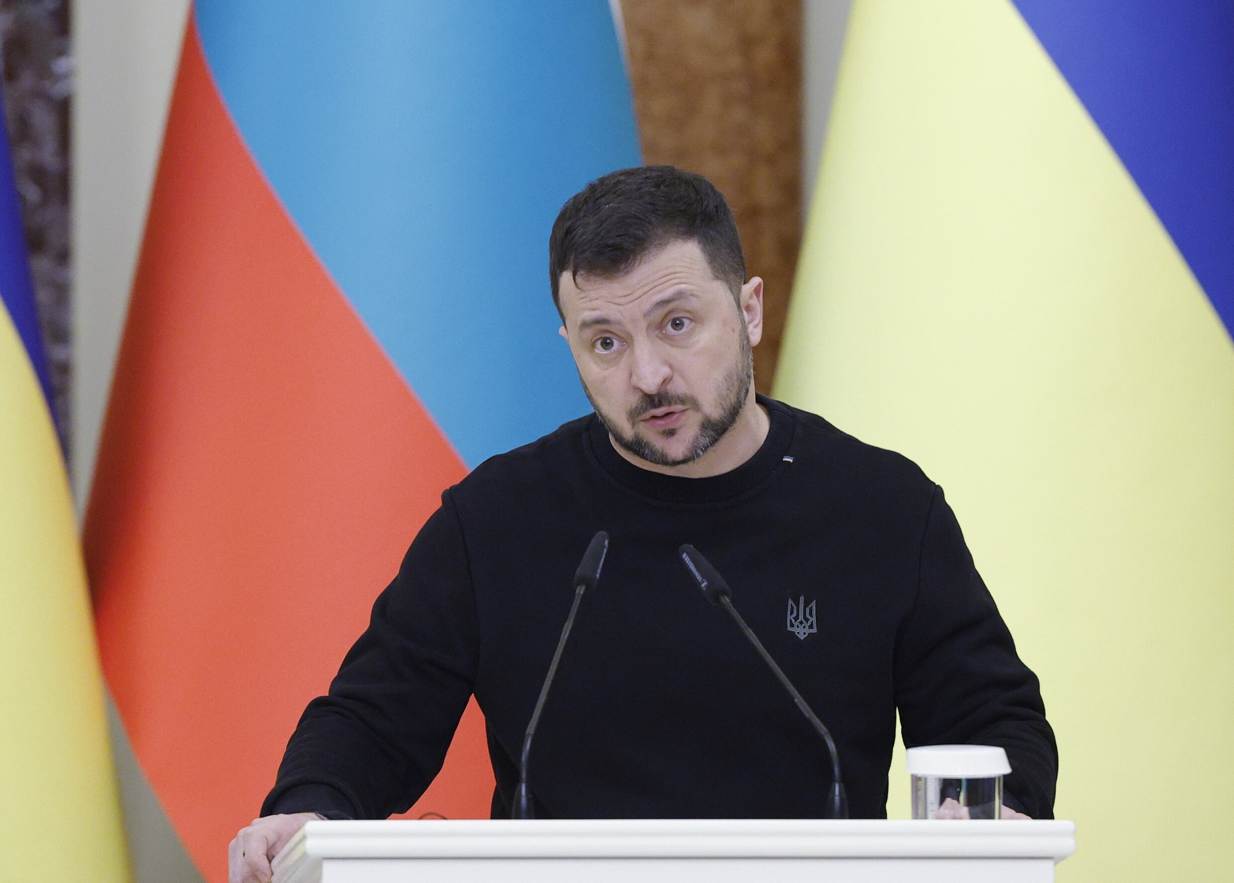 De Oekraïense president Volodymyr Zelensky.