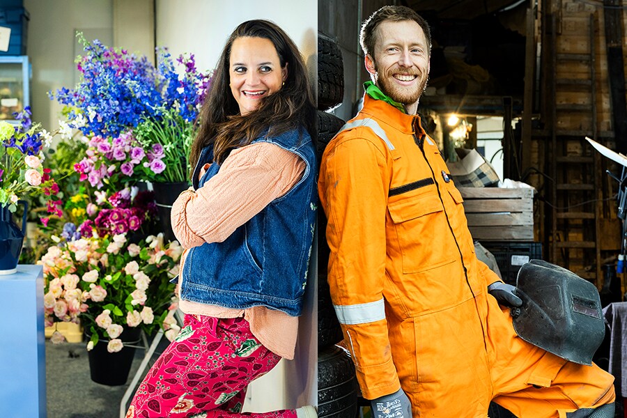 Ellyne leent bloemen uit: ‘Ik wil zo bijdragen aan de circulaire economie’