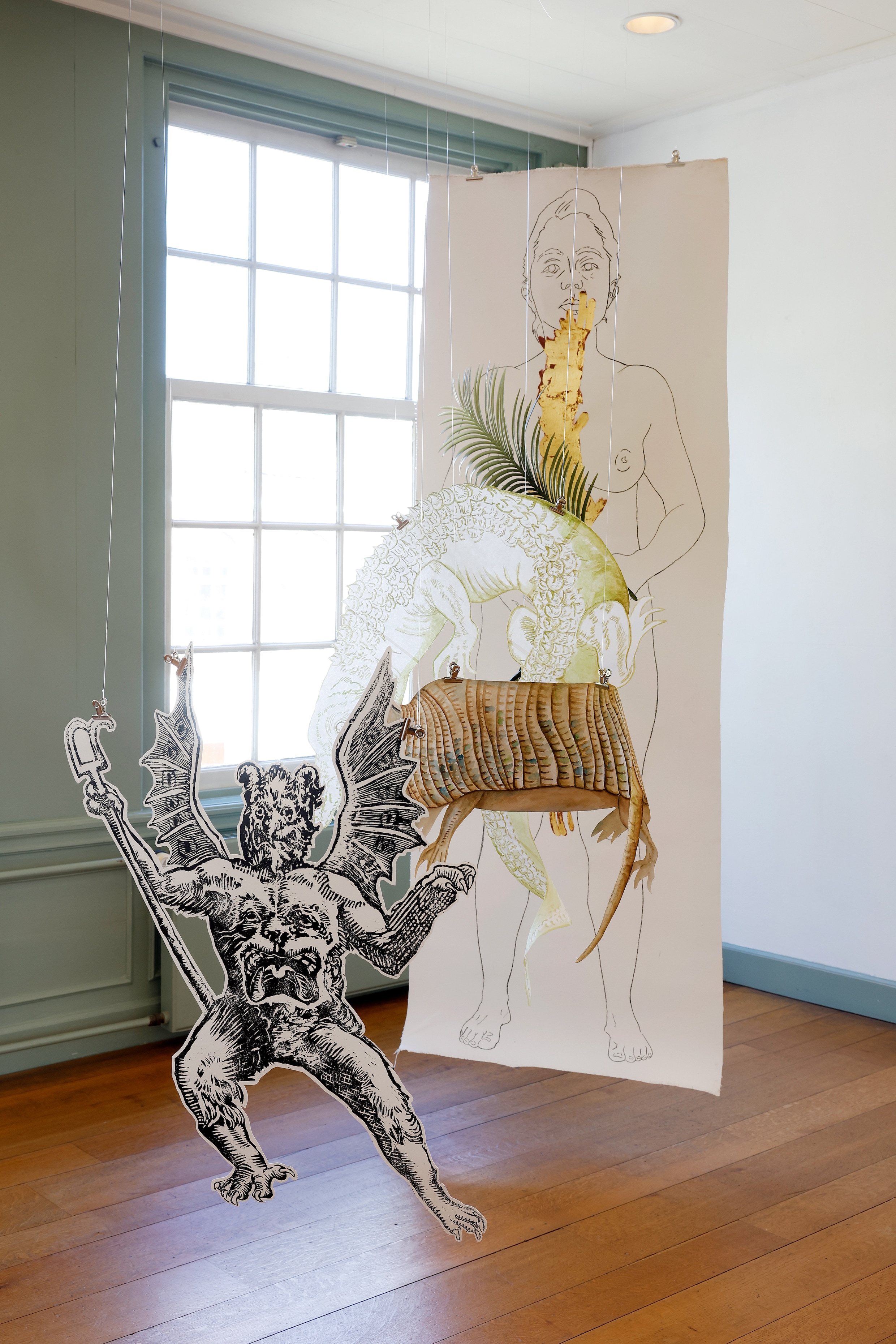 De kunstwerken op de Papier Biënnale 2024 in Museum Rijswijk