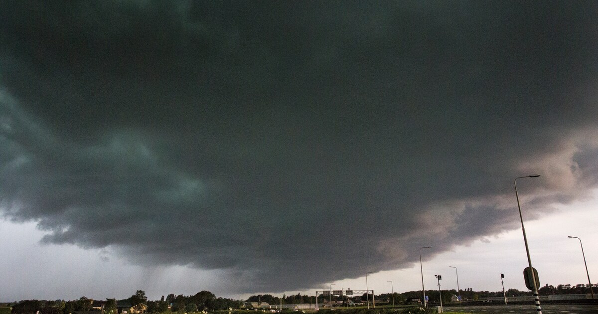 Brand door bliksem en overlast door omvallende bomen: noodweer trekt over het land