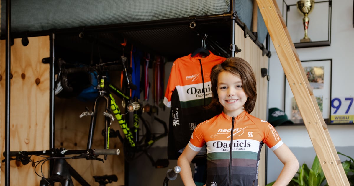 ‘Toen ik vroeger naar bed ging merkte ik dat ik beter ging fietsen. Dus nu slaap ik meestal om 8 uur