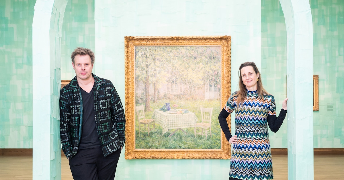 Het ‘rozewolkgevoel’ onderstrepen, dat is Kiki van Eijk en Joost van Bleiswijk gelukt in museum Sing