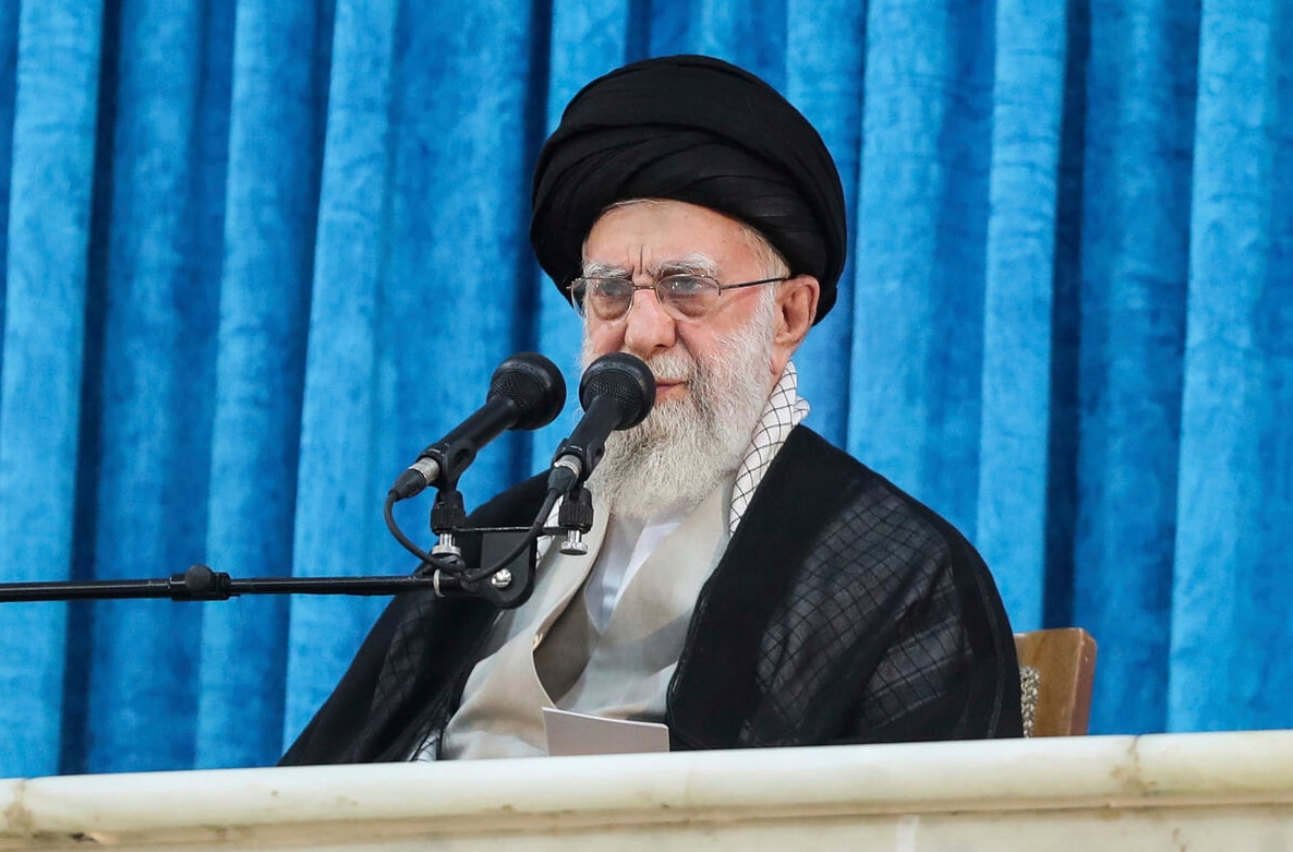 Ayatollah Ali Khamenei op 4 juni 2025.
