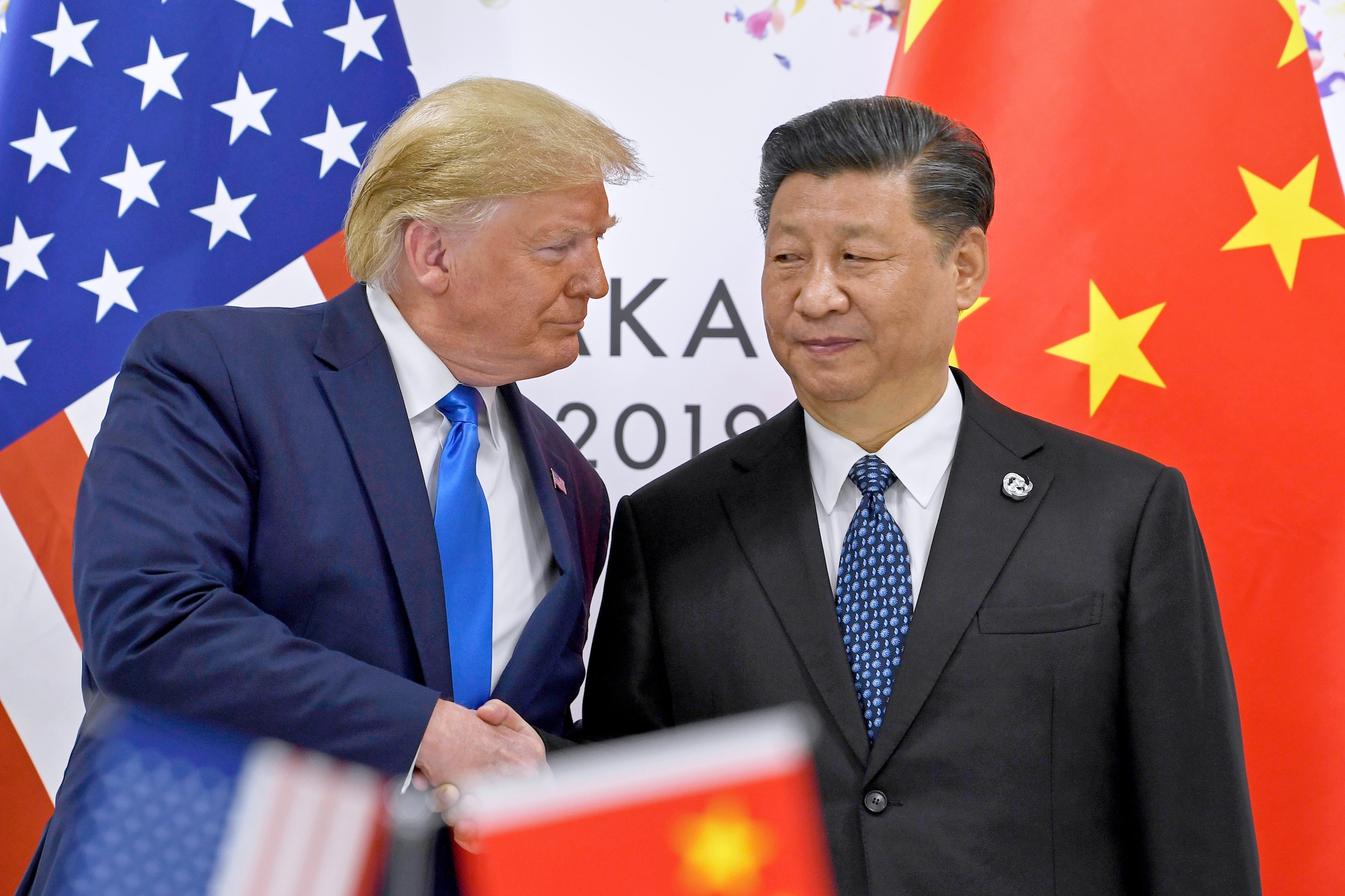 Trump en Xi tijdens een ontmoeting in Osaka in 2019.