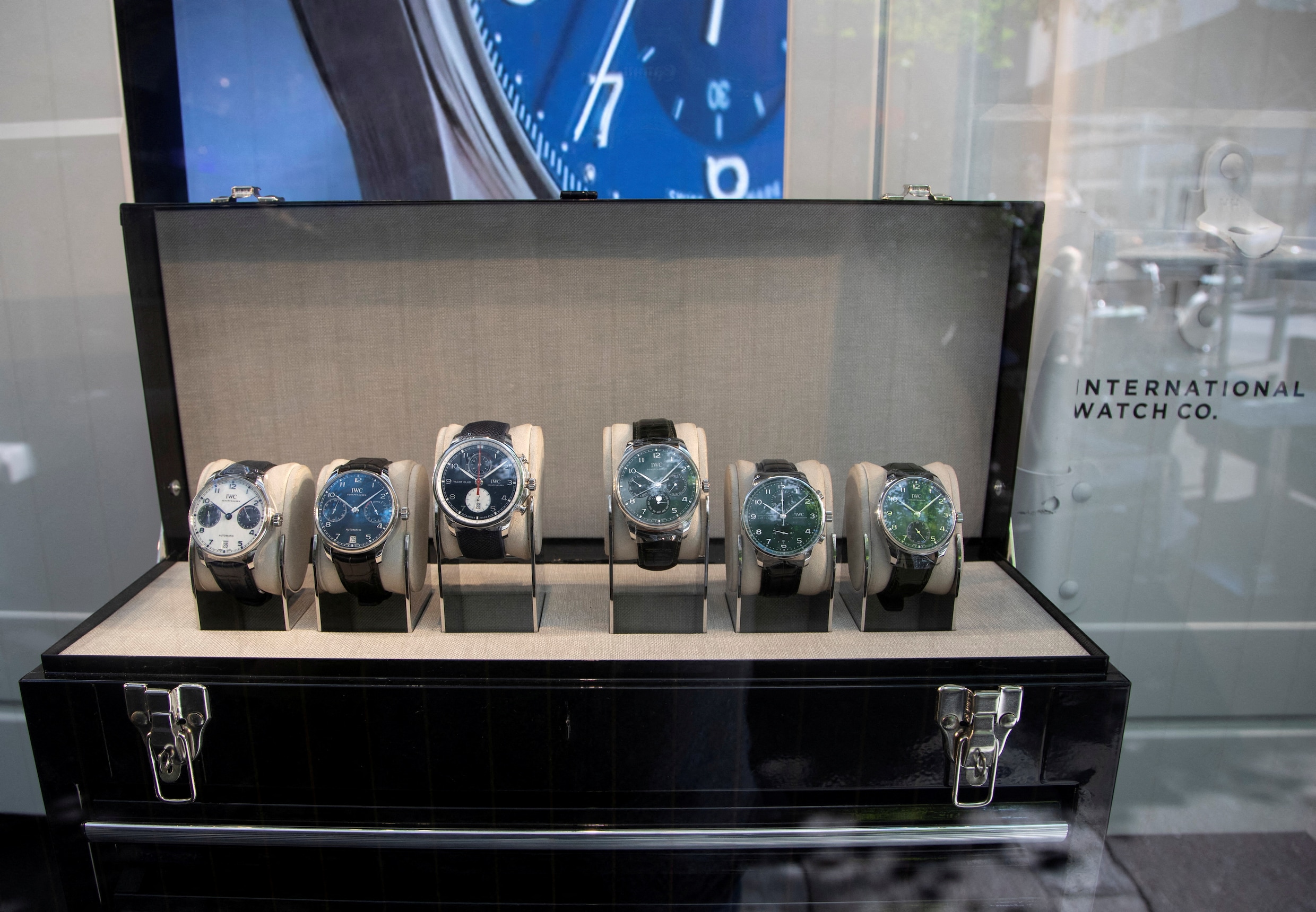 Horloges van het Zwitserse IWC Schaffhausen.