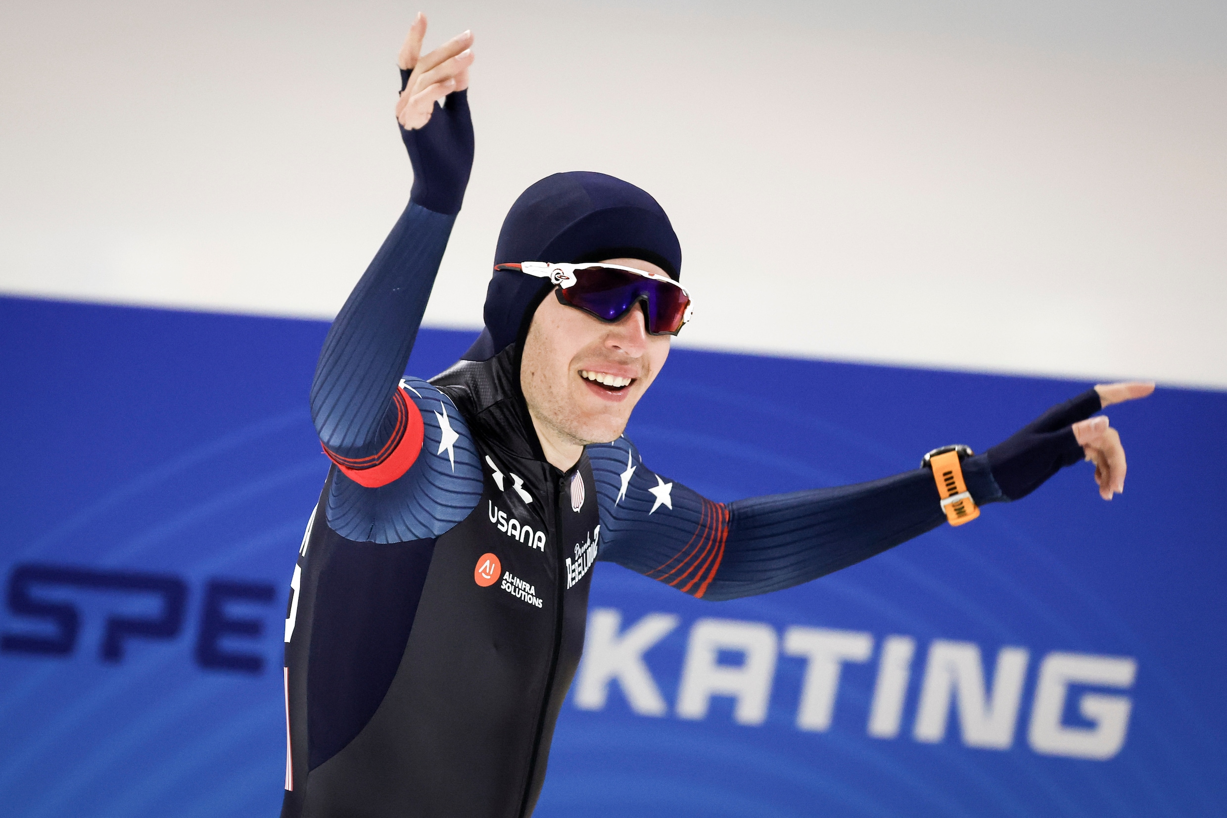 De 5.000 meter werd verrassend gewonnen door de Amerikaan Casey Dawson.