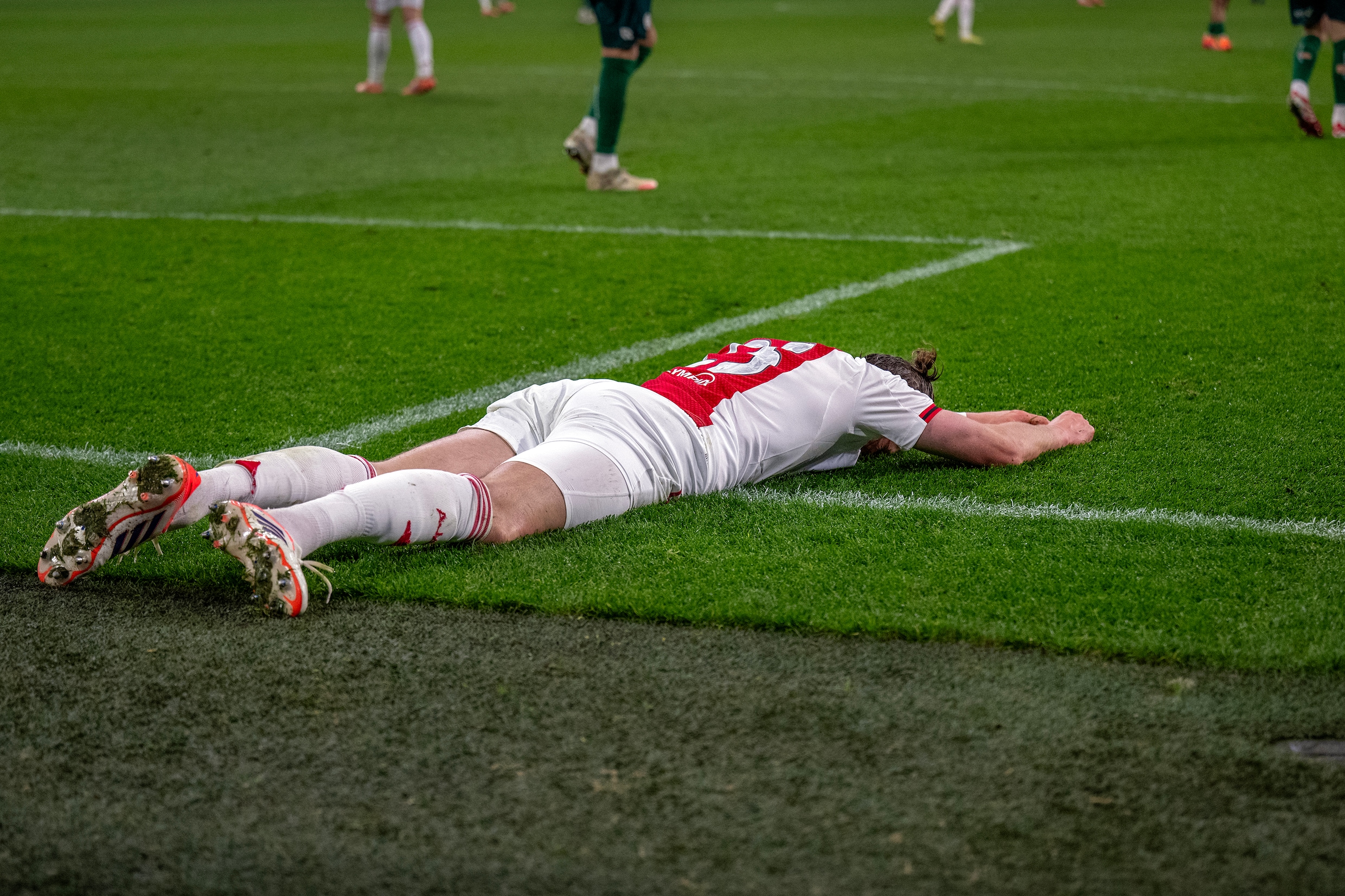 Wout Weghorst in de Johan Cruijff Arena.