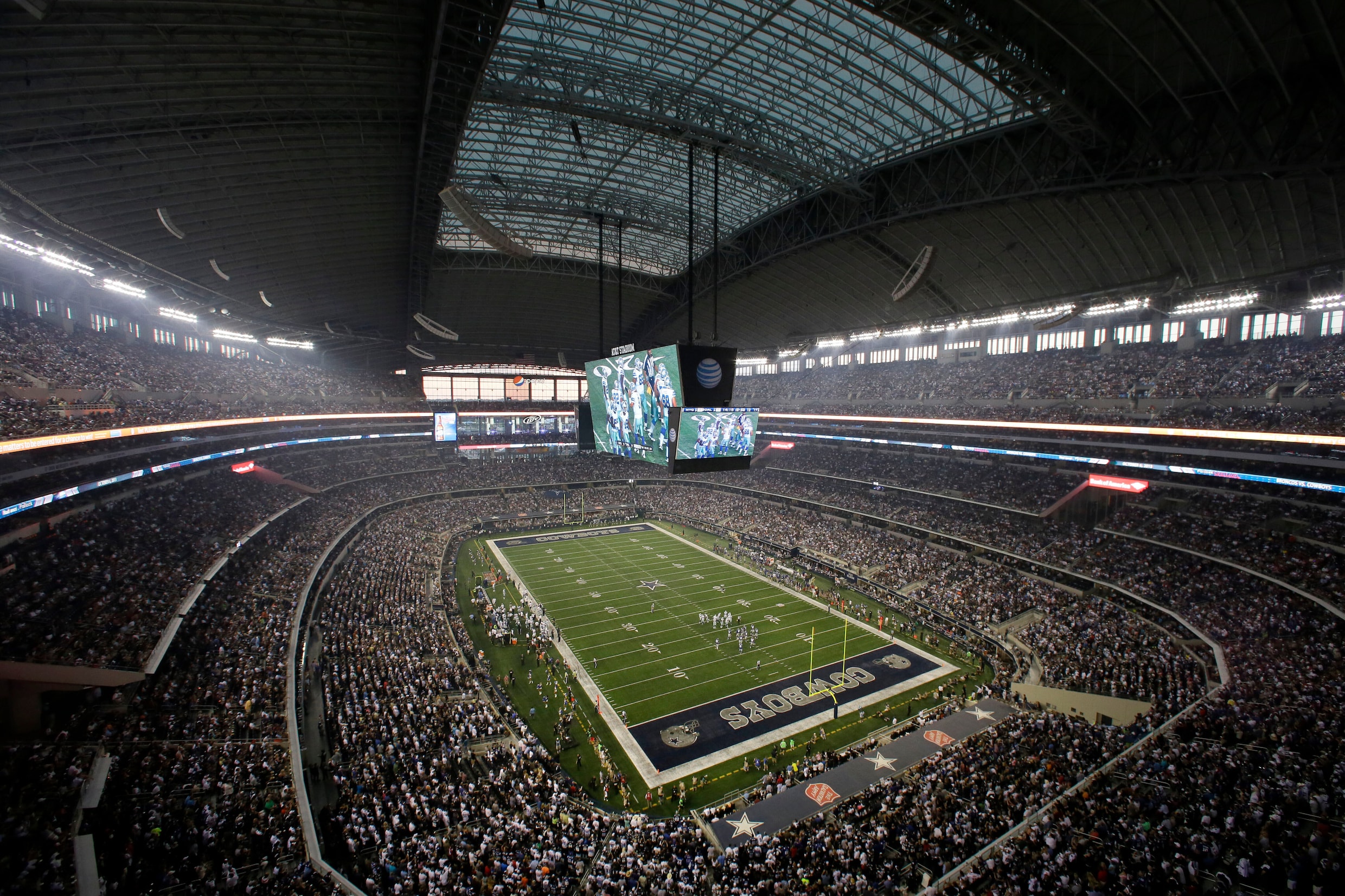 Het AT&T Stadium in Dallas, Oranje treft hier Japan in de groepsfase.