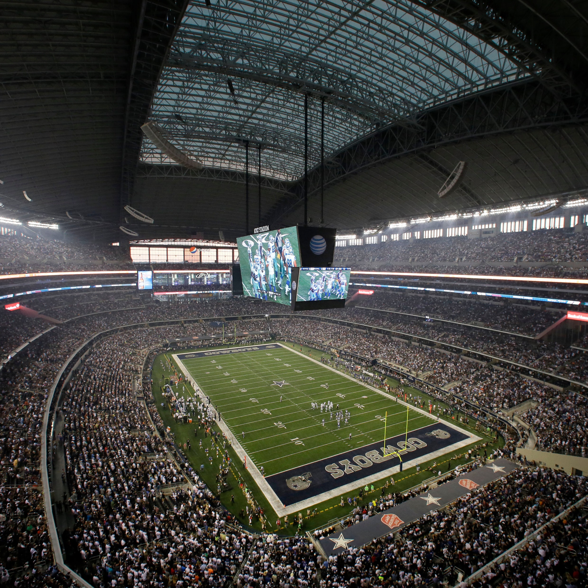 Het AT&T Stadium in Dallas, Oranje treft hier Japan in de groepsfase.