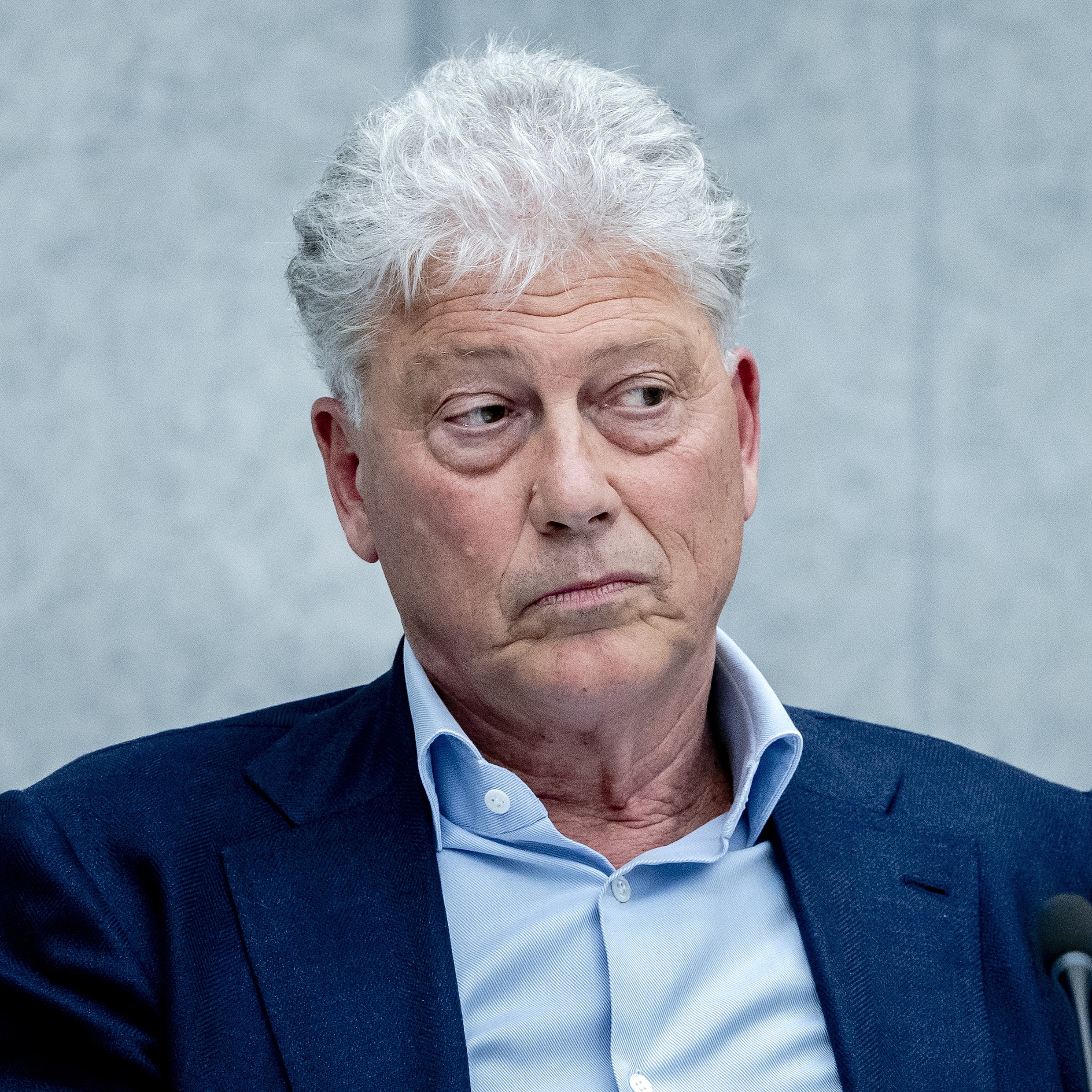 Tom Heidman, interim-CEO van Jumbo, tijdens een rondetafelgesprek in de Tweede Kamer over de voedselprijzen.