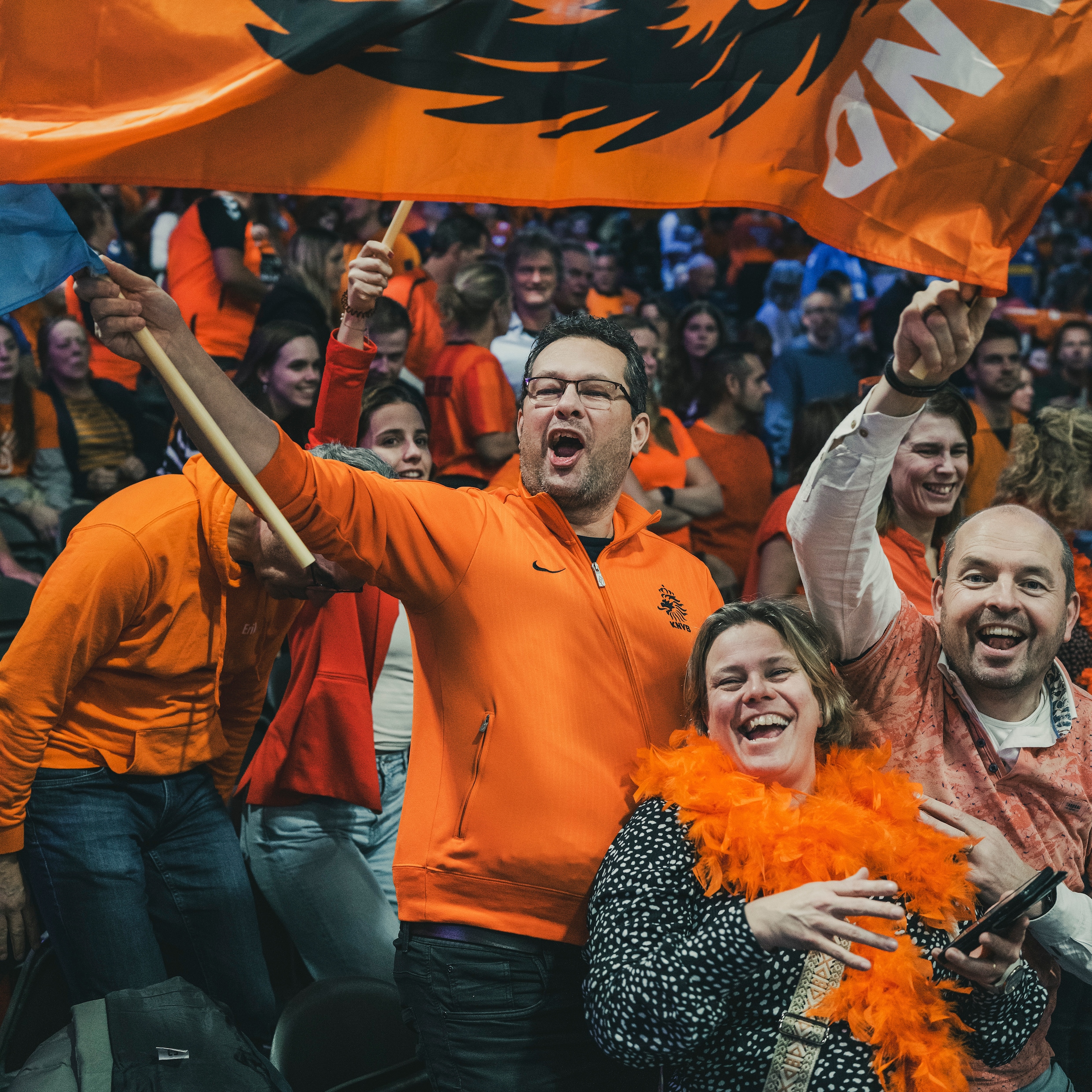 Nederlandse fans in Ahoy.