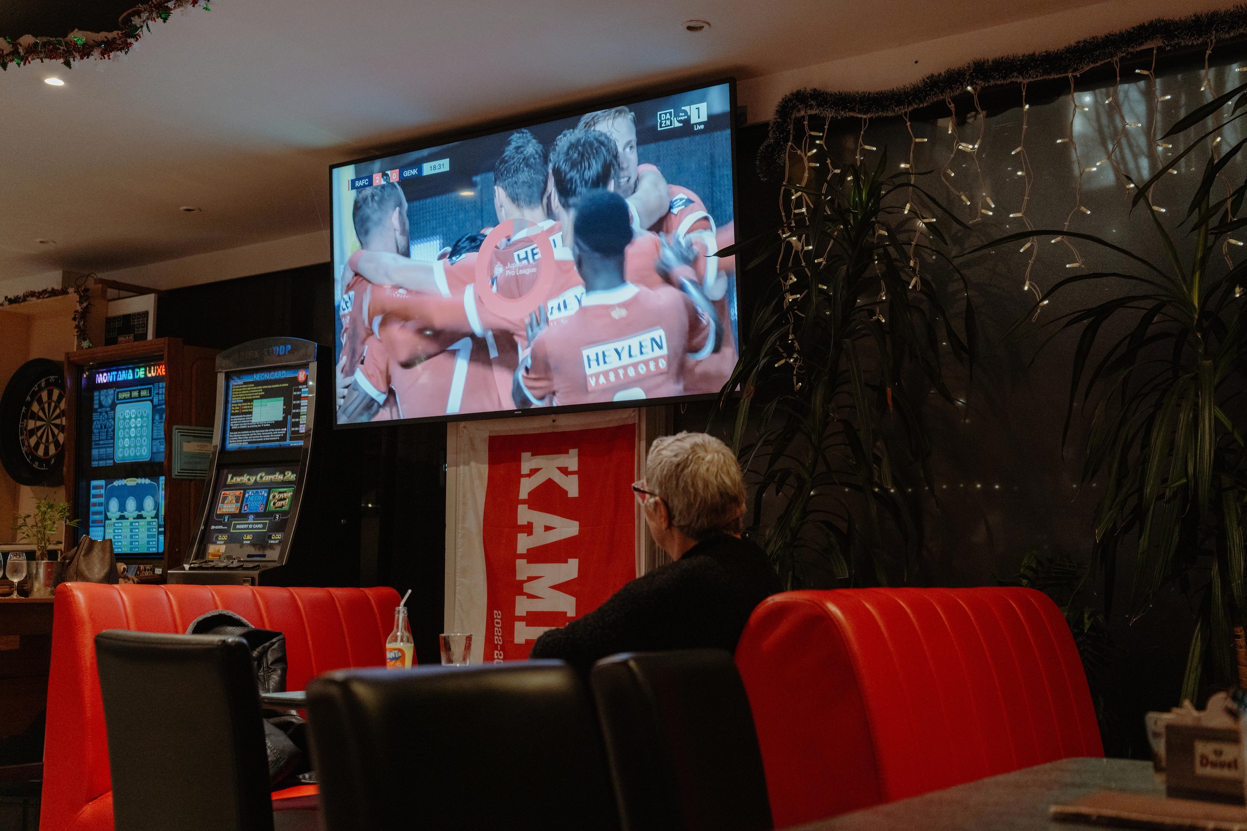 Het supporterscafé Bischoppenhof van Antwerp FC.