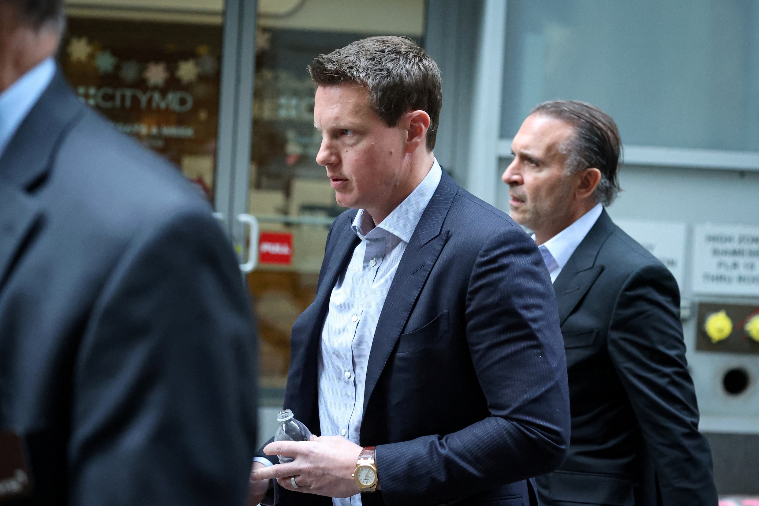 Paramount-CEO David Ellison maandag na een interview bij aandelenbeurs New York Stock Exchange.