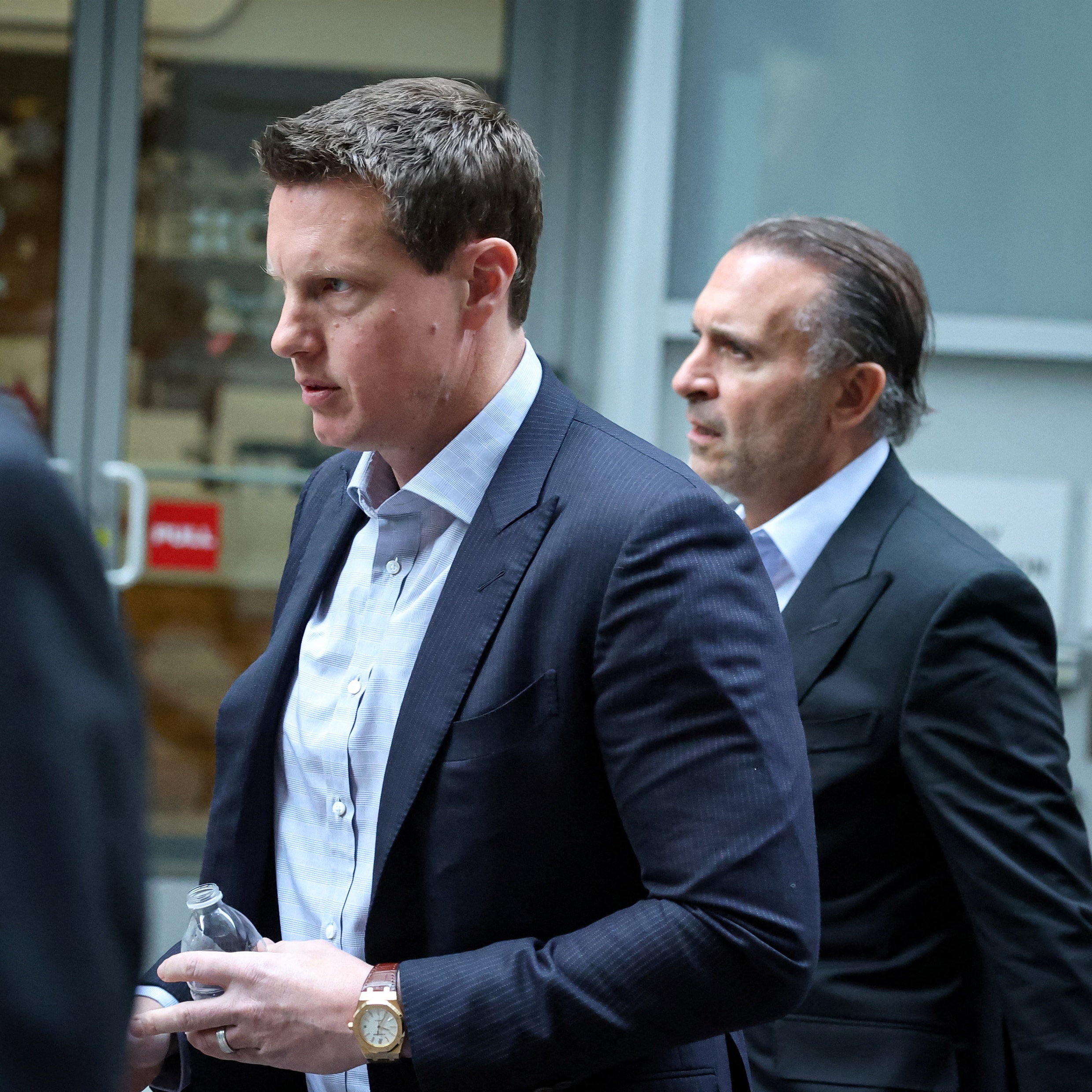 Paramount-CEO David Ellison maandag na een interview bij aandelenbeurs New York Stock Exchange.