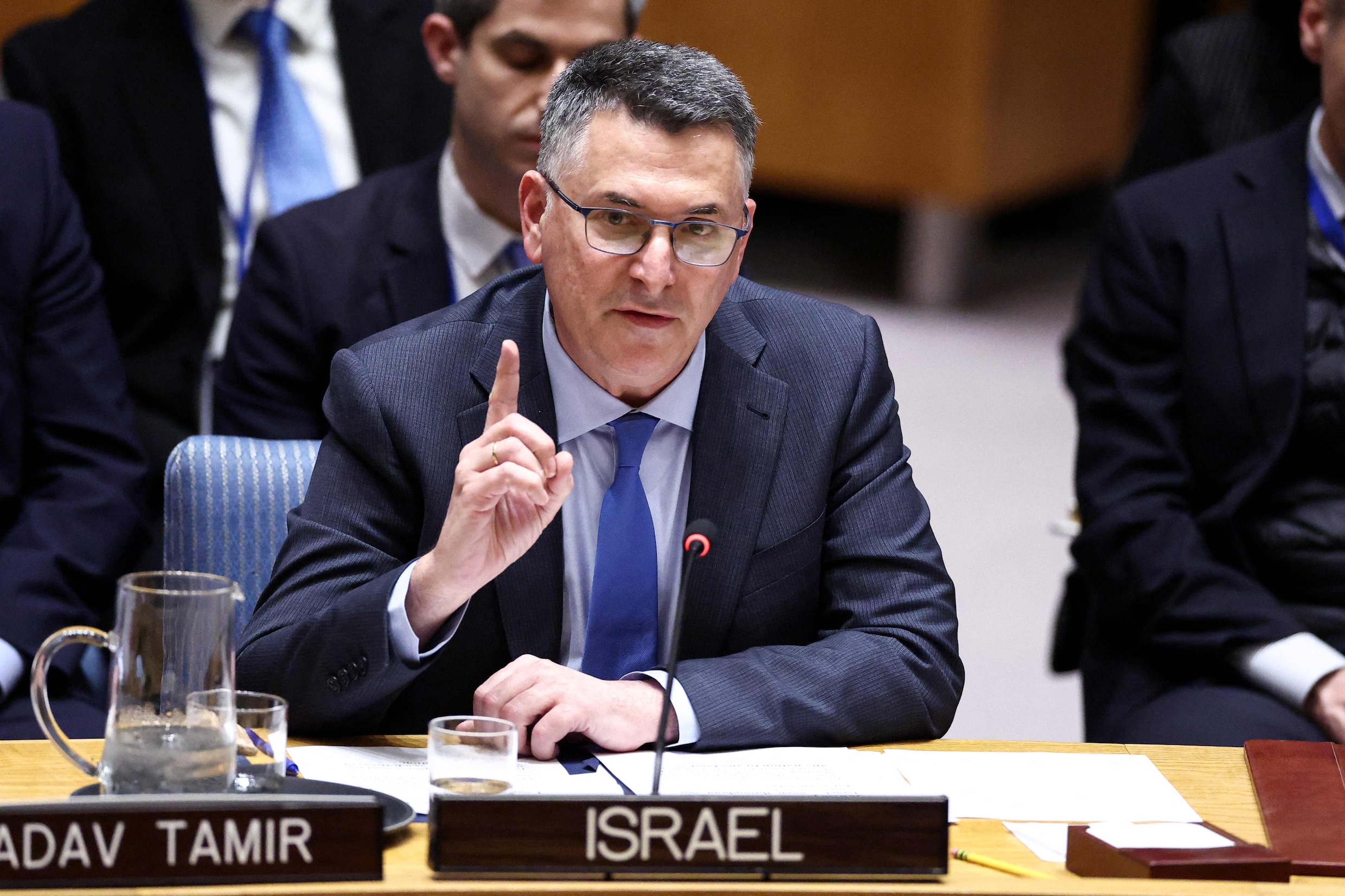 De Israëlische minister van Buitenlandse Zaken Gideon Sa’ar.