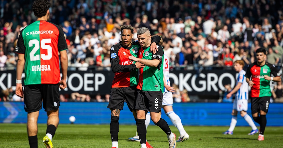 Met een gelijkspel tegen Heerenveen (2-2) laat NEC dure punten liggen in de strijd om plek twee