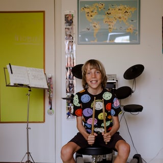 ‘Ik denk niet dat ik te luid drum, want ik heb nog nooit klachten gehoord’
