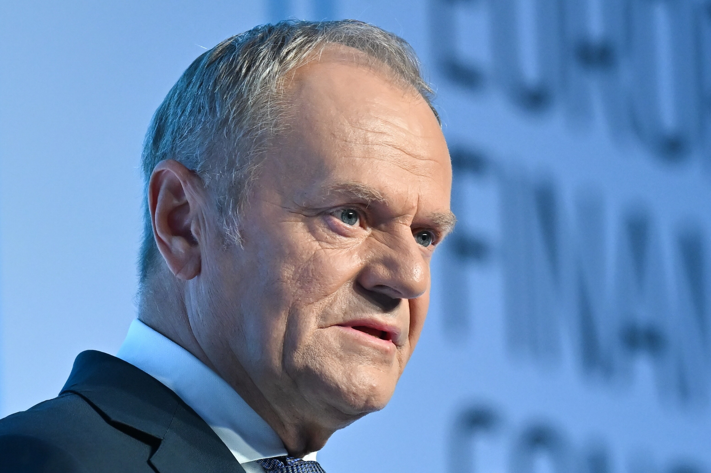De Poolse premier Donald Tusk. 