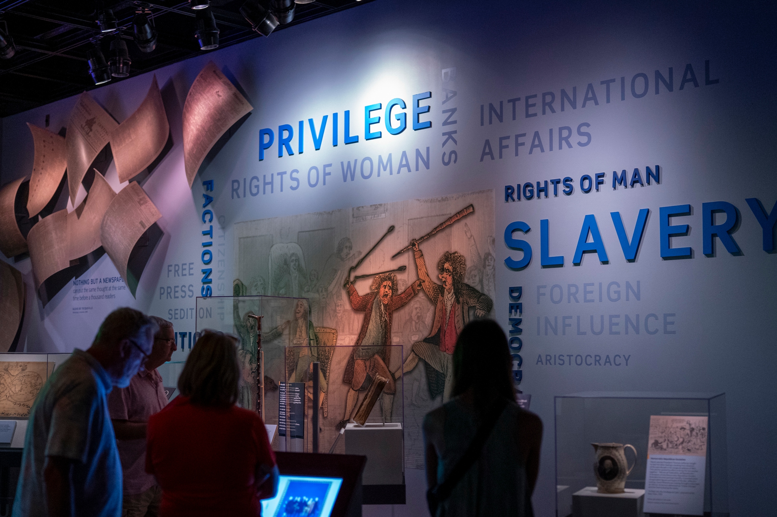 De ‘Many Voices, One Nation’-tentoonstelling in het Smithsonian National Museum, op 6 juni.
