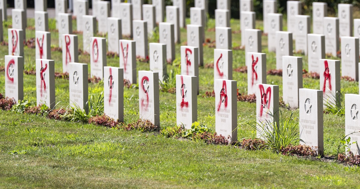 Nieuwe bekladding graven: het ereveld voor gevallen Sovjet-soldaten in Leusden was al vaker mikpunt
